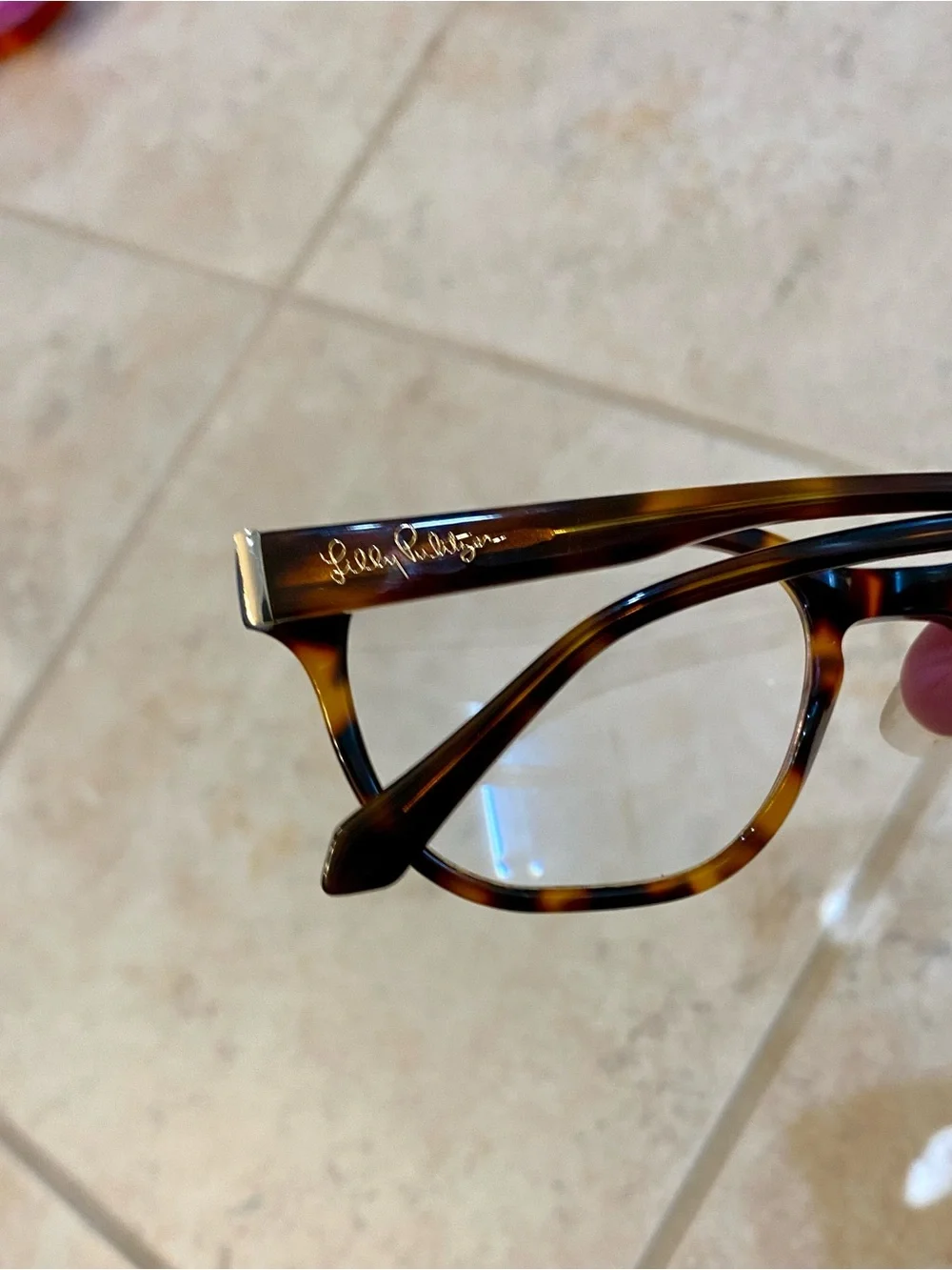 Lilly Pulitzer Sandbar Reading Glasses 2.50 Reader Dark Tortoise